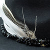 Tuluminati Hats | AMANKAYA II | Sombrero Hecho A Mano Lana Collares Hilo Cuarzo Detalles Bordados Plumas Pavo Real Unisex Hombre Mujer Tulum Mexico Playa Pueblo Magico Moda Elegante Verano Fiesta Diseñador Cowboy Estilo Unico Edicion Limitada Artesanal Mexicana.