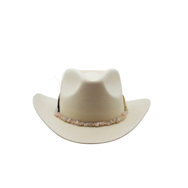 Tuluminati Hats | EDICIÓN LIMITADA VIII | Sombrero Hecho A Mano Lana Plana Piedras Plumas Detalles Bordados Unisex Hombre Mujer Tulum Mexico Playa Pueblo Magico Moda Elegante Verano Fiesta Diseñador Cowboy Estilo Unico Edicion Limitada Artesanal Mexicana.