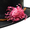 Tuluminati Hats | BOMBÍN FLOR | Sombrero Hecho A Mano Tipo Bombin Lana Detalles Quemados Flor Sintetica Trenza Gamuza Flecha Metalica Bordados Unisex Hombre Mujer Tulum Mexico Playa Pueblo Magico Moda Elegante Verano Fiesta Diseñador Cowboy Estilo Unico Edicion Limitada Artesanal Mexicana Bohemio.