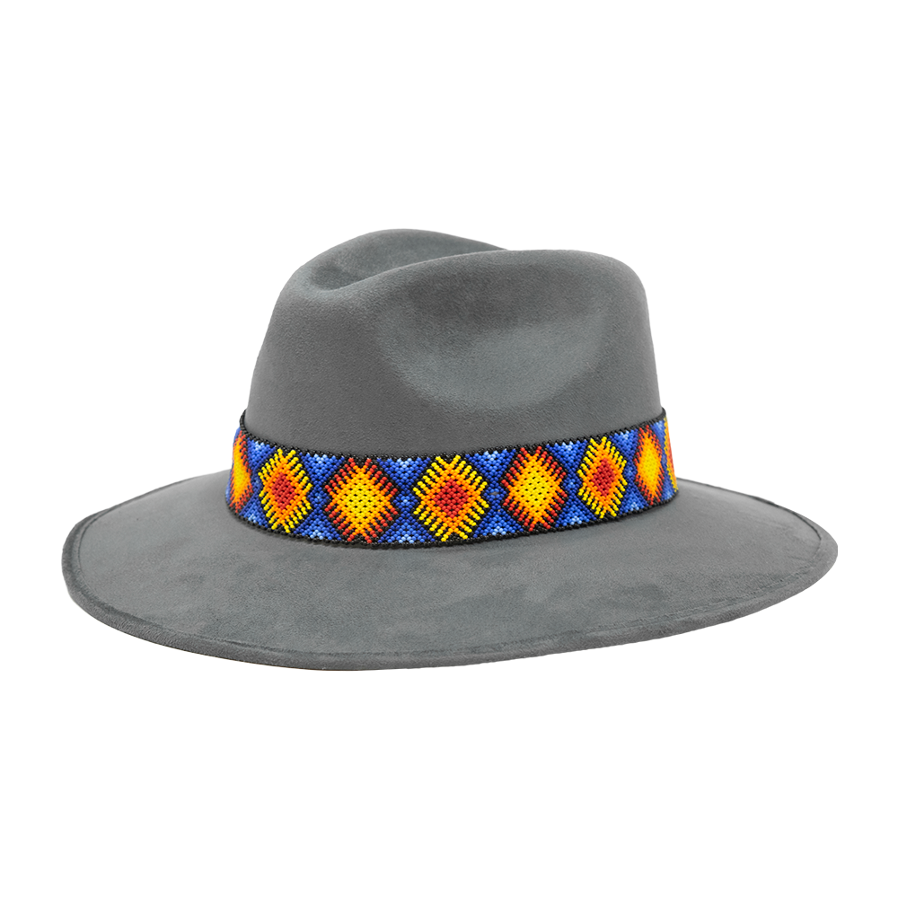 Tuluminati Hats | CHAKAY | Sombrero Hecho A Mano Gamuza Detalles Bordados Chaquira Huichol Unisex Hombre Mujer Tulum Mexico Playa Pueblo Magico Moda Elegante Verano Fiesta Diseñador Cowboy Estilo Unico Edicion Limitada Outfit Artesanal Mexicana Bohemio Alta Calidad.