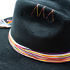 Tuluminati Hats | CHÉEL | Sombrero Hecho A Mano Gamuza Color Negro Gris Camello Detalles Bordados Tiras Rusticas Aplicacion Turquesas Redondas Unisex Hombre Mujer Tulum Mexico Playa Pueblo Magico Moda Elegante Verano Fiesta Diseñador Cowboy Estilo Unico Edicion Limitada Outfit Artesanal Mexicana Bohemio Alta Calidad.