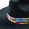 Tuluminati Hats | CHÉEL | Sombrero Hecho A Mano Gamuza Color Negro Gris Camello Detalles Bordados Tiras Rusticas Aplicacion Turquesas Redondas Unisex Hombre Mujer Tulum Mexico Playa Pueblo Magico Moda Elegante Verano Fiesta Diseñador Cowboy Estilo Unico Edicion Limitada Outfit Artesanal Mexicana Bohemio Alta Calidad.