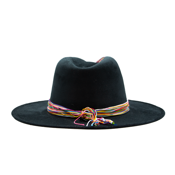 Tuluminati Hats | CHÉEL | Sombrero Hecho A Mano Gamuza Color Negro Gris Camello Detalles Bordados Tiras Rusticas Aplicacion Turquesas Redondas Unisex Hombre Mujer Tulum Mexico Playa Pueblo Magico Moda Elegante Verano Fiesta Diseñador Cowboy Estilo Unico Edicion Limitada Outfit Artesanal Mexicana Bohemio Alta Calidad.