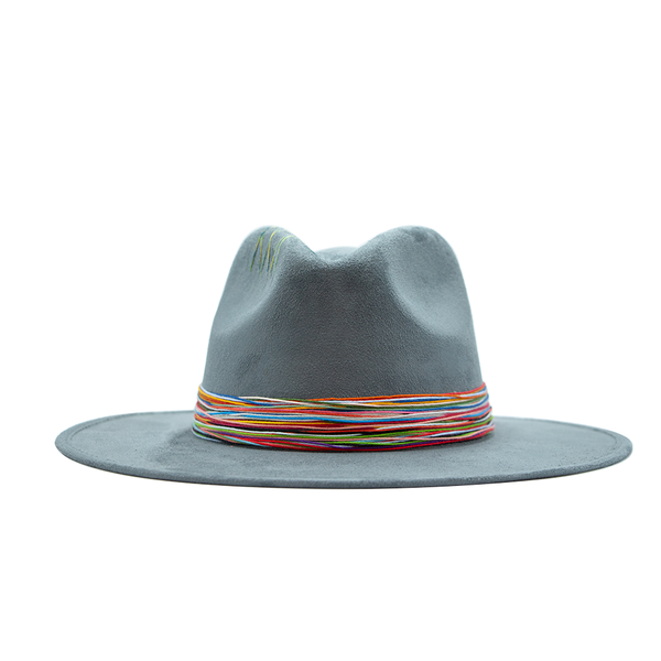 Tuluminati Hats | CHÉEL | Sombrero Hecho A Mano Gamuza Color Negro Gris Camello Detalles Bordados Tiras Rusticas Aplicacion Turquesas Redondas Unisex Hombre Mujer Tulum Mexico Playa Pueblo Magico Moda Elegante Verano Fiesta Diseñador Cowboy Estilo Unico Edicion Limitada Outfit Artesanal Mexicana Bohemio Alta Calidad.