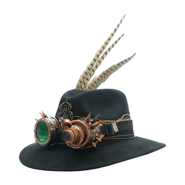 Tuluminati Hats | GALACTICO | Sombrero Hecho A Mano Gamuza Detalles Bordados Aplicacion Alambre Espada Reloj Googles Unisex Hombre Mujer Tulum Mexico Playa Pueblo Magico Moda Elegante Verano Fiesta Diseñador Cowboy Estilo Unico Edicion Limitada Outfit Artesanal Mexicana Bohemio Alta Calidad.