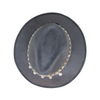Tuluminati Hats | CHAAC | Sombrero Hecho A Mano Gamuza Aplicacion Monedas Plateadas Color Negro Gris Detalles Bordados Metalicos Unisex Hombre Mujer Tulum Mexico Playa Pueblo Magico Moda Elegante Verano Fiesta Diseñador Cowboy Estilo Unico Edicion Limitada Outfit Artesanal Mexicana Bohemio Alta Calidad.