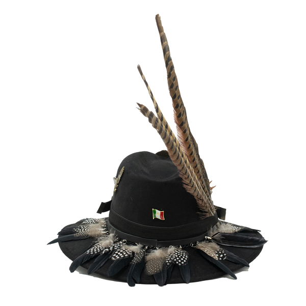 Tuluminati Hats | BURNING MAN | Sombrero Hecho A Mano Lana Googles Plumas Faisan Avestruz Aplicacion Buhos Color Oro Plata Cadena Plumas Negras Detalles Bordados Unisex Hombre Mujer Tulum Mexico Playa Pueblo Magico Moda Elegante Verano Fiesta Diseñador Cowboy Estilo Unico Edicion Limitada Outfit Artesanal Mexicana Bohemio Alta Calidad.