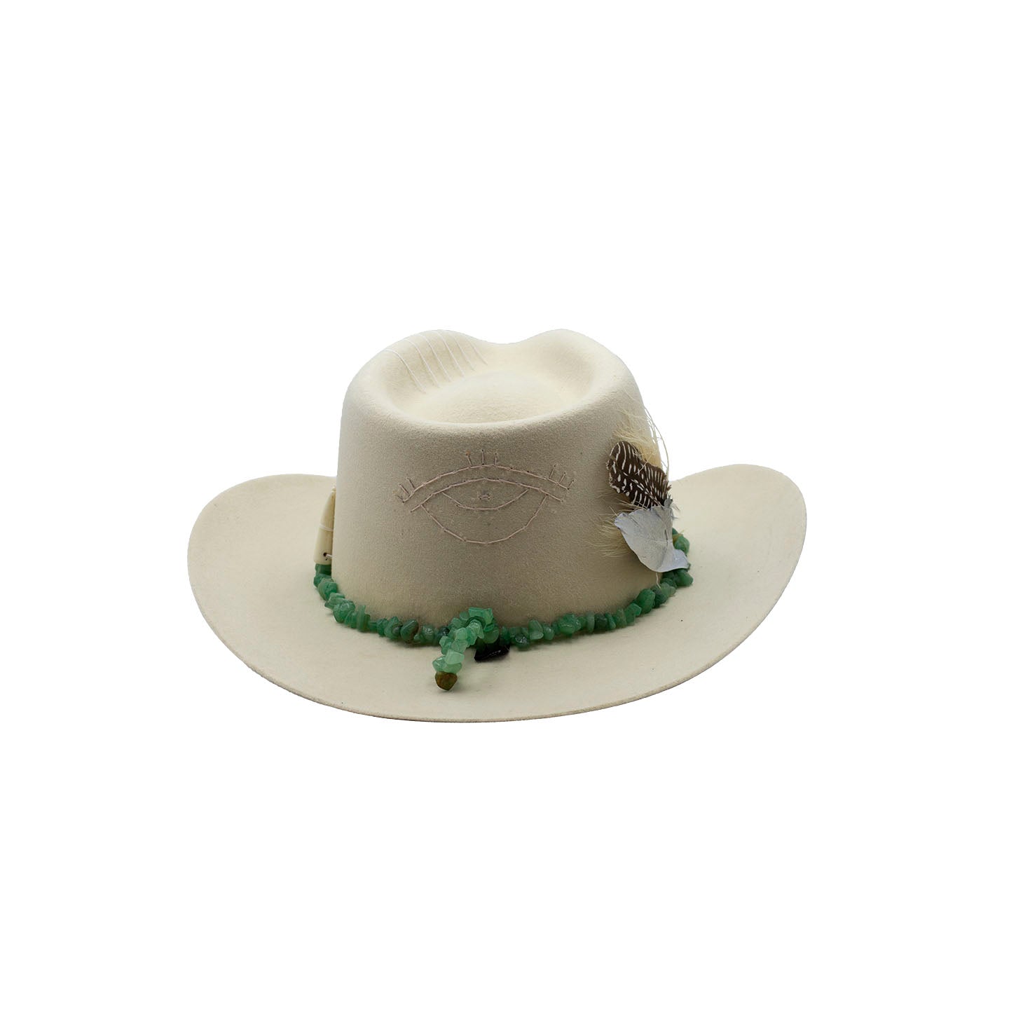 Tuluminati Hats | EDICIÓN LIMITADA VIII | Sombrero Hecho A Mano Lana Plana Piedras Plumas Detalles Bordados Unisex Hombre Mujer Tulum Mexico Playa Pueblo Magico Moda Elegante Verano Fiesta Diseñador Cowboy Estilo Unico Edicion Limitada Artesanal Mexicana.