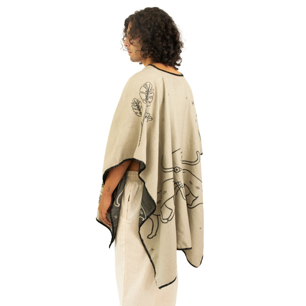 PONCHO VALLADOLID BEIGE