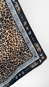 Jaguar Animal Print Silk Scarf