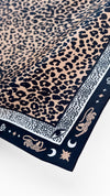 Jaguar Animal Print Silk Scarf