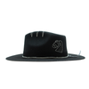 Tuluminati Hats ACUARIO Sombrero Hecho A Mano Lana Plana Detalles Bordados Metalicos Gamuza Cuarzo Blanco Unisex Hombre Mujer Tulum Mexico Playa Pueblo Magico Moda Elegante Verano Fiesta Diseñador Cowboy Estilo Unico Edicion Limitada Artesanal Mexicana.