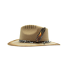 Tuluminati Hats | AKUMAL II | Sombrero Hecho A Mano Lana Plana Detalles Bordados Metalicos Gamuza Unisex Hombre Mujer Tulum Mexico Playa Pueblo Magico Moda Elegante Verano Fiesta Diseñador Cowboy Estilo Unico Edicion Limitada Artesanal Mexicana.