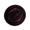 Tuluminati Hats | ATZIN | Sombrero Hecho A Mano Gamuza Detalles Bordados Tiras Piel Roja Naipe Quemado Pluma Gallina Guinea Unisex Hombre Mujer Tulum Mexico Playa Pueblo Magico Moda Elegante Verano Fiesta Diseñador Cowboy Estilo Unico Edicion Limitada Artesanal Mexicana.