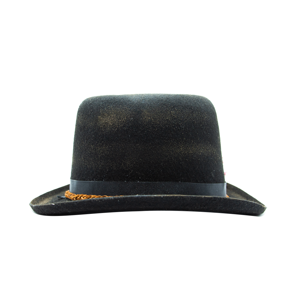 Tuluminati Hats | BOMBÍN FLOR | Sombrero Hecho A Mano Tipo Bombin Lana Detalles Quemados Flor Sintetica Trenza Gamuza Flecha Metalica Bordados Unisex Hombre Mujer Tulum Mexico Playa Pueblo Magico Moda Elegante Verano Fiesta Diseñador Cowboy Estilo Unico Edicion Limitada Artesanal Mexicana Bohemio.