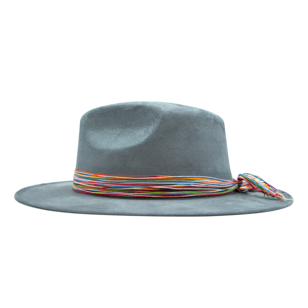 Tuluminati Hats | CHÉEL | Sombrero Hecho A Mano Gamuza Color Negro Gris Camello Detalles Bordados Tiras Rusticas Aplicacion Turquesas Redondas Unisex Hombre Mujer Tulum Mexico Playa Pueblo Magico Moda Elegante Verano Fiesta Diseñador Cowboy Estilo Unico Edicion Limitada Outfit Artesanal Mexicana Bohemio Alta Calidad.