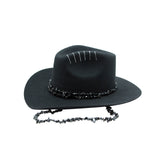 Tuluminati Hats | AMANKAYA I | Sombrero Hecho A Mano Lana Plana Detalles Bordados Metalicos Gamuza Unisex Hombre Mujer Tulum Mexico Playa Pueblo Magico Moda Elegante Verano Fiesta Diseñador Cowboy Estilo Unico Edicion Limitada Artesanal Mexicana.