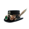 Tuluminati Hats | BURNING MAN BOMBIN | Sombrero Hecho A Mano Lana Googles Plumas Faisan Engranes Flechas Relojes Alas Color Bronce Detalles Bordados Unisex Hombre Mujer Tulum Mexico Playa Pueblo Magico Moda Elegante Verano Fiesta Diseñador Cowboy Estilo Unico Edicion Limitada Outfit Artesanal Mexicana Bohemio Alta Calidad