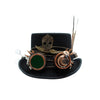 Tuluminati Hats | BURNING MAN BOMBIN | Sombrero Hecho A Mano Lana Googles Plumas Faisan Engranes Flechas Relojes Alas Color Bronce Detalles Bordados Unisex Hombre Mujer Tulum Mexico Playa Pueblo Magico Moda Elegante Verano Fiesta Diseñador Cowboy Estilo Unico Edicion Limitada Outfit Artesanal Mexicana Bohemio Alta Calidad.