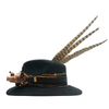Tuluminati Hats | BURNING MAN | Sombrero Hecho A Mano Lana Googles Plumas Faisan Avestruz Aplicacion Buhos Color Oro Plata Cadena Plumas Negras Detalles Bordados Unisex Hombre Mujer Tulum Mexico Playa Pueblo Magico Moda Elegante Verano Fiesta Diseñador Cowboy Estilo Unico Edicion Limitada Outfit Artesanal Mexicana Bohemio Alta Calidad.