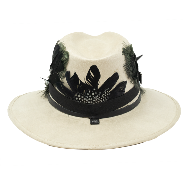 Tuluminati Hats | BURNING MAN | Sombrero Hecho A Mano Lana Googles Plumas Faisan Avestruz Aplicacion Buhos Color Oro Plata Cadena Plumas Negras Detalles Bordados Unisex Hombre Mujer Tulum Mexico Playa Pueblo Magico Moda Elegante Verano Fiesta Diseñador Cowboy Estilo Unico Edicion Limitada Outfit Artesanal Mexicana Bohemio Alta Calidad.
