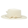  Tuluminati Hats | CHIKIN II | Sombrero Hecho A Mano Lana Blanco con Cuerda Algodon Toques Bordados Plumas Blancas Pavo Real Avestruz Ganso Faisan Plateado Pin Dorado Detalles Bordados Chaquira Huichol Unisex Hombre Mujer Tulum Mexico Playa Pueblo Magico Moda Elegante Verano Fiesta Diseñador Cowboy Estilo Unico Edicion Limitada Outfit Artesanal Mexicana Bohemio Alta Calidad.
