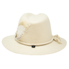 Tuluminati Hats | CHIKIN | Sombrero Hecho A Mano Lana Blanco con Cuerda Algodon Toques Bordados Plumas Blancas Pavo Real Avestruz Ganso Faisan Plateado Pin Dorado Detalles Bordados Chaquira Huichol Unisex Hombre Mujer Tulum Mexico Playa Pueblo Magico Moda Elegante Verano Fiesta Diseñador Cowboy Estilo Unico Edicion Limitada Outfit Artesanal Mexicana Bohemio Alta Calidad.