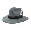 Tuluminati Hats | CHOWAK | Sombrero Hecho A Mano Gamuza Gris Aplicacion Plumas Detalles Bordados Unisex Hombre Mujer Tulum Mexico Playa Pueblo Magico Moda Elegante Verano Fiesta Diseñador Cowboy Estilo Unico Edicion Limitada Outfit Artesanal Mexicana Bohemio Alta Calidad.