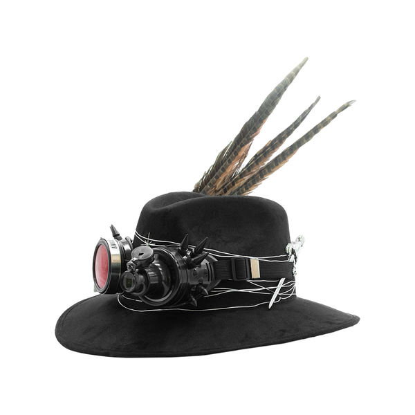 Tuluminati Hats | GALACTICO | Sombrero Hecho A Mano Gamuza Detalles Bordados Aplicacion Alambre Espada Reloj Googles Unisex Hombre Mujer Tulum Mexico Playa Pueblo Magico Moda Elegante Verano Fiesta Diseñador Cowboy Estilo Unico Edicion Limitada Outfit Artesanal Mexicana Bohemio Alta Calidad.